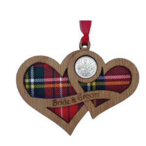 Bride and Groom Lucky Sixpence