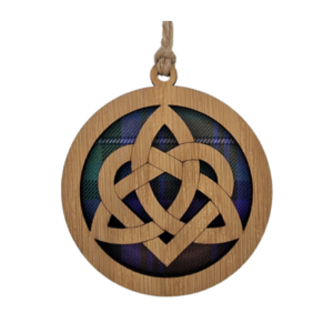 Celtic Knot Round Wooden Hanger