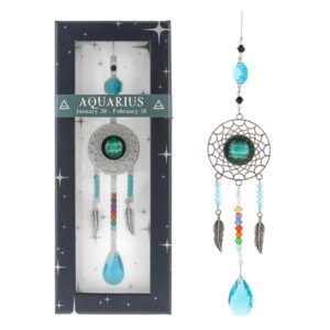 Crystal Zodiac Aquarius Suncatcher