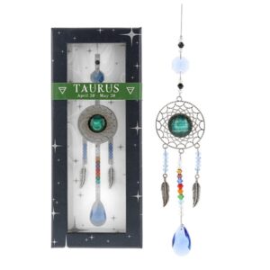 Crystal Zodiac Taurus Suncatcher
