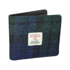 Harris Tweed 'Mull' Classic Gents Wallet in Black Watch Tartan