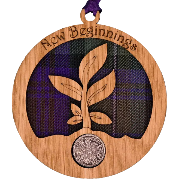 New Beginnings Lucky Sixpence Hanger
