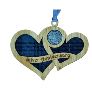 Silver Anninversary Lucky Sixpence