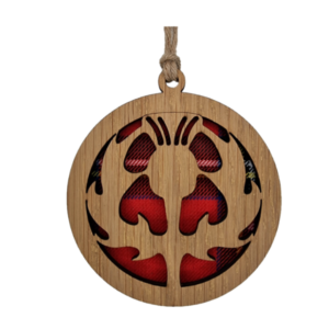 Thistle Round Wooden Hanger