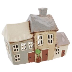 Village Pottery 3 Garden Houses Tealight