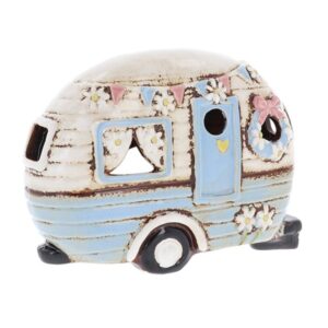 Village Pottery Caravan Tealight Pale Blue
