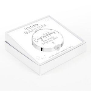 Baptism bangle with heart