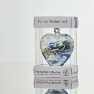 Friendship Heart - For Our Bridesmaid - Pastel Silver