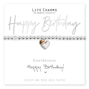 Happy Birthday Hearts Bracelet