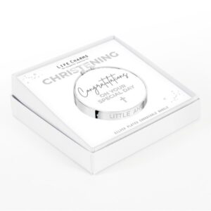 Little Angel Christening bangle - blue stones