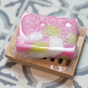 Scottish Rose Handmade Soap Slice