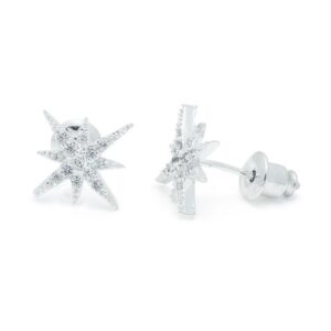 Starburst silver stud