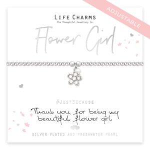 Thank You Flower Girl Bracelet