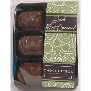 Belgian 56% Dark Chocolate Filled With Soft Mint Caramel 6Pack
