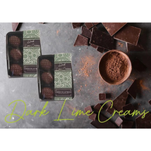 Belgian 56% Dark Chocolate Lime Creams Soft Fondant Filling