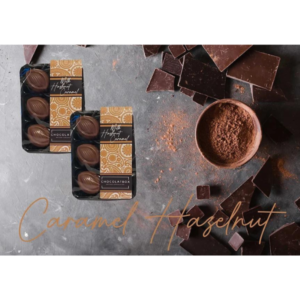 Belgian Milk Chocolate And A Whole Caramelised Hazelnut In Rich Creamy Caramel