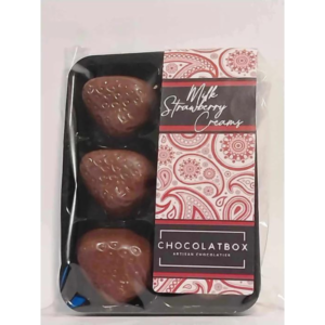 Belgian Milk Chocolate Strawberry Creams Soft Fondant Filling