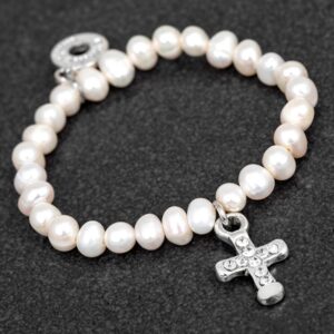 Freshwater Pearl Christening Bracelet