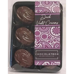 Handmade 56% Dark Belgian Chocolate Violet Creams With Soft Fondant Filling