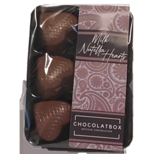 Hearts Filled With Nutella Milk Belgian Chocolate