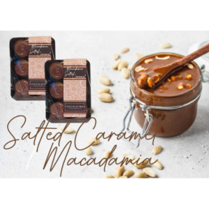 Roasted Macadamia and Soft Salted Caramel Belgian Milk Chocolate