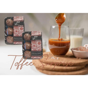 Toffee Caramelised Hazelnuts 6 Pack Handmade Belgian Milk Chocolate