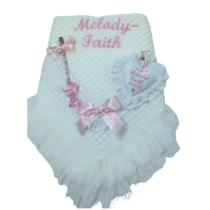 Moongemz Baby Psaisley personalised shawl