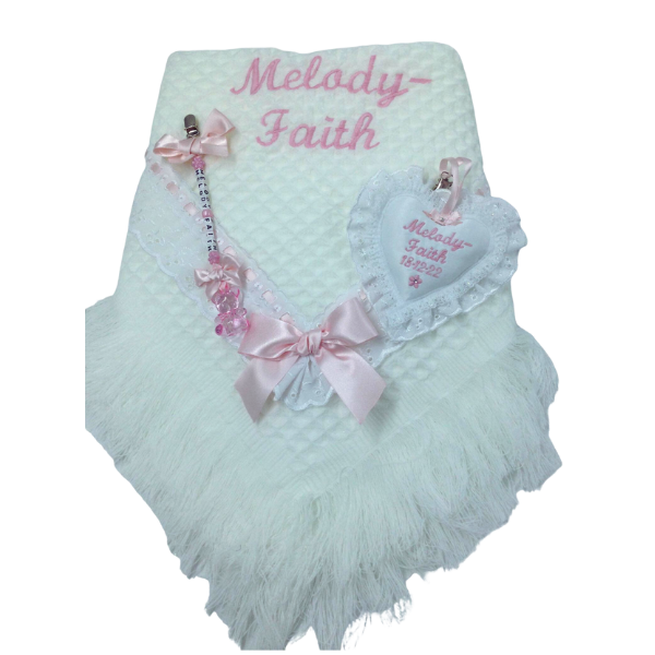 Moongemz Baby Psaisley personalised shawl