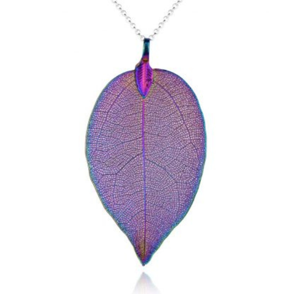 Paisley Gift Cart Iridescent Leaf Pendant