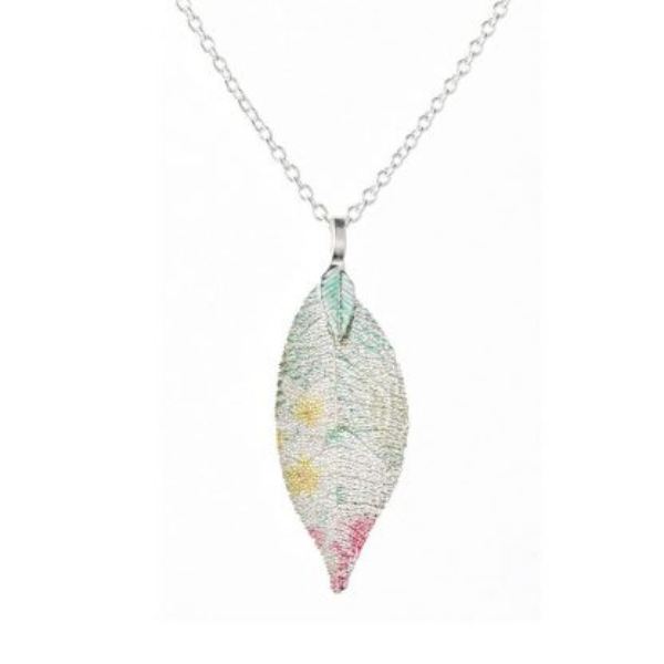 Paisley Gift Cart Pink Pastel Leaf Pendant