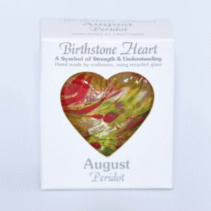 August Birthstone Heart Peridot