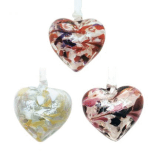 Glass Birthstone Heart Paisley Gift Cart