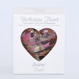 June Birthstone Heart Pearl