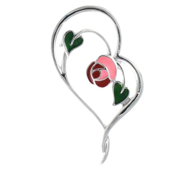 Enchanted Heart Mackintosh Brooch