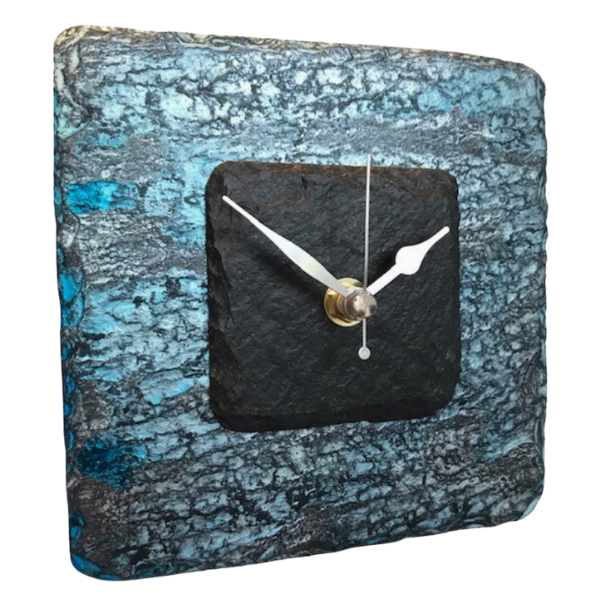 Ocean Wave Slate Clock